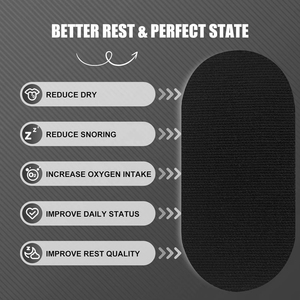 Tiras Nasales de Algodón Negro Oem para Dormir, Cinta Bucal para Ayudar a la Respiración Nasal, Solución Anti Ronquidos para un Mejor Sueño - Product Image 4