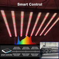 Lampe de culture LED à trois canaux 1000W, spectre complet, LED Samsung, stimulateur de floraison, UV IR, lumière rouge profonde, lumière supplémentaire pour la culture, PPFD