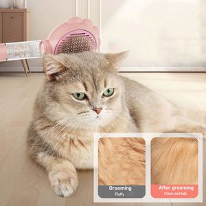 <b>Pet</b> Removal <b>Brush</b> <b>Pet</b> Grooming Comb Cats Self-Cleaning Slicker Cats Hair Remover Cleaning Massage <b>Brush</b> - Product Image 3