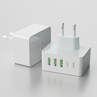 Chargeur mural multi-ports 35,5W 2C3A Chargeur rapide PD 5 ports Adaptateur de chargeur USB Type C CE UKCA RoHS pour téléphone portable tablette