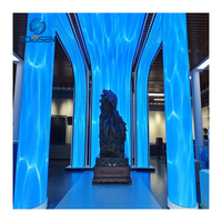 Pantalla LED Curva Creativa para Interiores de Gran Tamaño P2.5 P4 P8, 7680Hz, Flexible, para Escenarios, Directo de Fábrica