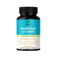 OEM/ODM 120 Capsules de 400 mg de glycinate de magnésium et de quercétine, pour un sommeil de qualité, la relaxation, la santé musculaire et le soutien immunitaire