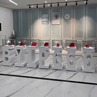 Stand d'exposition en acrylique pour musée, salon professionnel, événement, exposition, avec éclairage LED, robuste, écologique, taille personnalisable