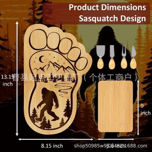 Planche à fromage en bois massif pliable pour servir les aliments, utilisation en cuisine, durable - Product Image 5