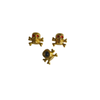 4 pièces/ensemble Bouchon de valve en plastique Crâne Bouchon de valve de pneu