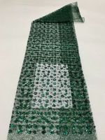 Tissu de voile de mariée en perles noires à broderie française