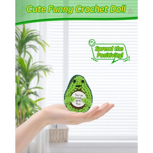 迷你3英寸针织土豆娃娃有趣的积极圣诞雕像和玩具，为礼物和派对装饰品加油 - Product Image 6