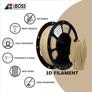 طابعة غير لامعة ثلاثية الأبعاد من Iboss <span class=keywords><strong>Filament</strong></span> + 1 Warping بني فاتح منخفض Stong لصنع النماذج - Product Image 4