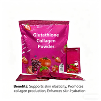 Glutathion Collageen Poeder 30 Sachets voor Volwassenen Huidverzorging Dagelijkse Beauty Supplement Aangepaste Label OEM
