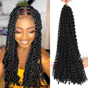 Passion Twist Hair 18inch Water Wave Crochet Hair For Women Passion Twists Synthetic Hair Extensions
