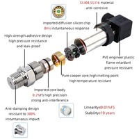Transmetteur de pression en silicium diffusé, capteur de pression d'alimentation en eau à pression constante (4-20 mA/0-5 V/0-10 V), pneumatique, hydraulique, huile
