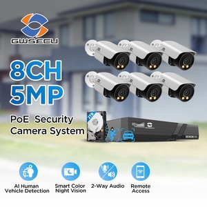 Gwsecu 8CH 2TB 6x5MP SMD ai tầm nhìn ban đêm phát hiện chuyển động của con người âm thanh 4k POE NVR <span class=keywords><strong>CCTV</strong></span> Hệ thống camera 8 kênh ứng dụng xem từ xa - Product Image 2