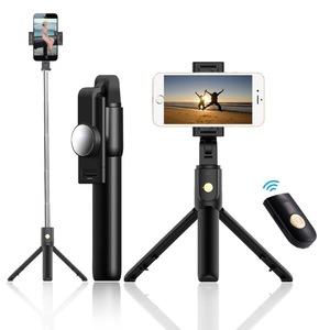 Trépied télescopique en aluminium K10 Selfie Stick 1800 mm pour téléphone, streaming en direct, design pliable - Product Image 1