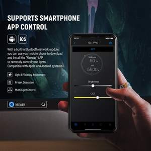 Kit d'éclairage vidéo LED de studio <span class=keywords><strong>NEEWER</strong></span> 15,5 pouces, éclairage LED pour diffusion en direct, panneau lumineux LED avec support à pince en C pour l'enregistrement vidéo de jeux - Product Image 5