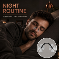 Clip nasal magnétique en silicone anti-ronflement certifié CE et RoHS, hypoallergénique, dilatateur nasal oxygénant pour hommes et femmes