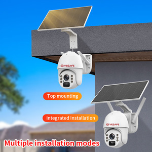 Cámara de CCTV para exteriores Vesafe con energía solar, 13MP, visión nocturna a todo color, almacenamiento en la nube, con función de intercomunicación y alarma. - Product Image 1
