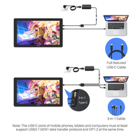 Kamvas 24 Plus, Monitor de Dibujo LCD Ultrafino de 23.8 Pulgadas, Tableta Gráfica Digital con Lápiz Óptico