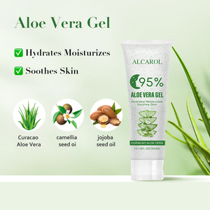 Gel éclaircissant et lissant pour la peau ALCAROL, biologique, naturel, <span class=keywords><strong>95</strong></span>% de gel d'<span class=keywords><strong>aloe</strong></span> vera pur pour le visage et le corps - Product Image 2
