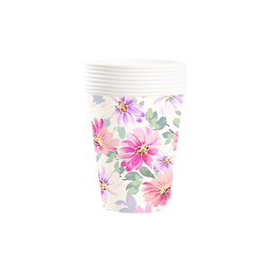 DAMAI - Vajilla Desechable Personalizada con Temática Floral para Fiestas, Platos, Servilletas y Vasos de Papel para Fiestas de Té - Product Image 5