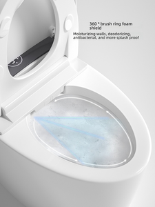 Homony QS Automatic Sanitary Ware Items Ceramic Bowl Black Bathroom Wc Intelligent Smart Bidet Toilet - Product Image 4