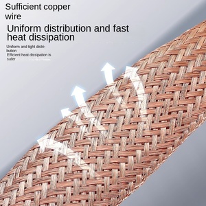 Fil de terre en cuivre tressé 2,5-240, 1 mètre, ruban conducteur, connexion souple, 220V, IP67, <span class=keywords><strong>isolation</strong></span> émaillée - Product Image 2