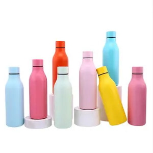 Creative Cola Shape Design New Colorful Painting Double Wall 304 Stainless Steel Thermos Insulation Water Bottle Vaccum Flasks