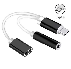 2 dans 1 USB-C À 3.5mm <span class=keywords><strong>Casque</strong></span> Jack Adaptateur Pour <span class=keywords><strong>Samsung</strong></span> S20 Ultra Note 20 10 Plus S21 Ipad Pro Type-C Charge Audio Aux Splitter - Product Image 6