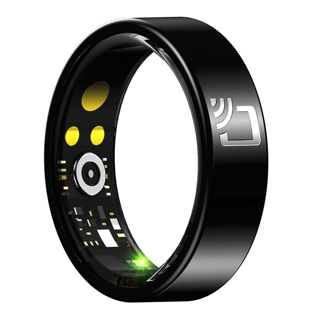 Ceramic Smart Ring Indicator Light Gesture Touch Control Photo Health Sleep Smart Ring with NFC