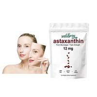 Astaxanthine en gélules molles 12 mg, marque privée, 120 unités, pour l'entretien quotidien du bien-être et l'éclat de la peau, complément nutritionnel