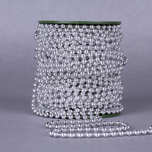 Perles pour arbre de noël à suspendre, couleur or et argent, plateau de 6mm, vendu par brin de <span class=keywords><strong>25m</strong></span>, nouvelle collection - Product Image 2