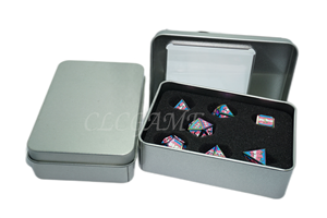 龙与地下城金属骰子锡盒带窗DND 7 pcs骰子套装金属锡盒定制RPG骰子盒<span class=keywords><strong>D</strong></span> & <span class=keywords><strong>D</strong></span> - Product Image 5