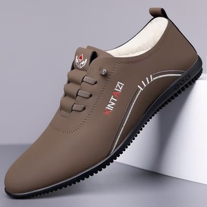 Zapatos de Invierno para Hombre XINTAIZI, Forrados de Felpa, Suela de Goma Antideslizante, Punta Redonda, Casuales - Product Image 4