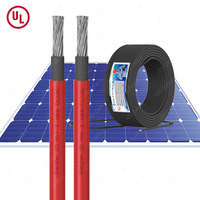 JZD UL4703 10/12/14/16AWG Photovoltaik 6 mm2 4 mm2 8awg 10awg Flaches rundes 600V/1000V/2000V Solarpanel-Stromkabel PV1-F kabel