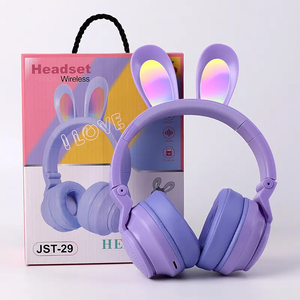 Phong Cách Không Dây Hifi JST-29 Tai Nghe Tốt Nhất Vui Thỏ Tai Nghe Cho Cô Gái Mặc Với Mic Hơn Tai Nghe Fone De Ouvido Tai Nghe - Product Image 5