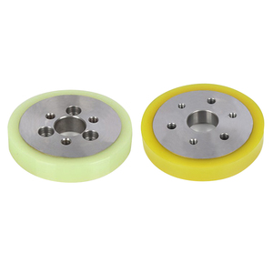 Poliuretano Side Through Hole Roda De Borracha Roda De Alimentação De Liga De Alumínio De Aço Inoxidável Corte Customizável Resistente Ao Desgaste - Product Image 1