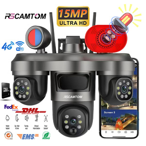 Rscamtom New Arrival 3 ống kính <span class=keywords><strong>Wifi</strong></span> máy ảnh 15MP UHD pixels tùy chỉnh loa báo động tầm nhìn ban đêm đầy đủ màu sắc an ninh máy ảnh ngoài trời - Product Image 1