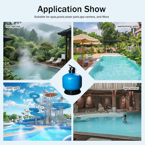Système de filtration d'eau de <span class=keywords><strong>piscine</strong></span>, <span class=keywords><strong>filtre</strong></span> à sable en fibre de verre pour <span class=keywords><strong>piscine</strong></span>, pour une eau claire et saine, avec réservoir et vanne - Product Image 2