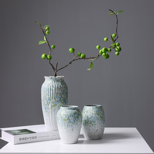 Vase en céramique sophistiqué de qualité supérieure, à double usage pour fleurs fraîches, séchées ou hydroponiques - Product Image 1