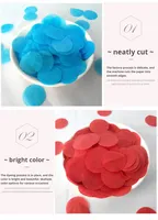 Confettis en papier biodégradable pour anniversaires, mariages, Ramadan, fêtes de remise de diplômes - Fournitures de décoration festive et de mariage