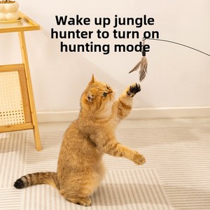 Cfa cạnh tranh lớp mèo trêu ghẹo đũa thân thiện với môi trường Bền bay côn trùng lông nhỏ mèo con tự giải trí cào cắn - Product Image 2