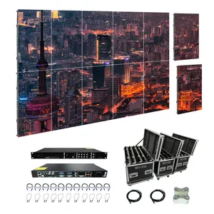 Panel HD interior P2 P5 digital impermeable flexible LED concierto escenario Fondo video pared TV pantalla