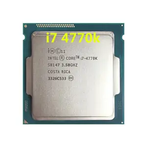Yüksek kaliteli çekirdek i7 4770K SR147 3.5GHz dört çekirdekli İşlemci Intel I7-4770K işlemci