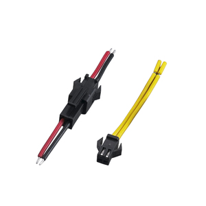 Kabel Konektor Pigtail 15CM JST SM 2 Pin Plug Male Female dengan Selubung PVC, Konduktor Tembaga Berlapis Timah untuk Lampu LED Strip - Product Image 1