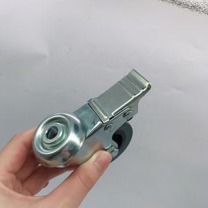 Graue kundenspezifische Farbe kleine rotierende Rollen Rollen aus PVC Kunststoff 50 mm 2 Zoll ohne Lagerung Rolle mit Schraubenloch - Product Image 4