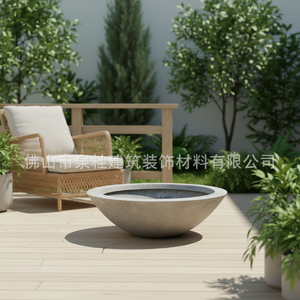 Vaso per Fiori in Cemento di Grande Capacità, Stile Nordico Minimalista, Durevole, per Centri Commerciali, Hotel, Progetti di Paesaggistica, Vendita Diretta dalla Fabbrica - Product Image 3