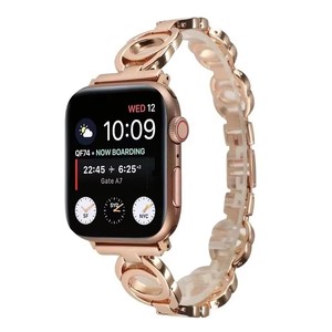 Compatible con <span class=keywords><strong>Apple</strong></span> <span class=keywords><strong>Watch</strong></span> 38mm 40mm 42mm 44mm Correa de Acero Inoxidable de Aleación Premium Compatible con IWatch7 6 5 4 3 2 1 - Product Image 3