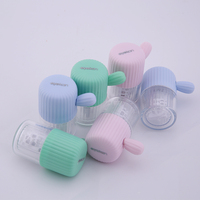 En gros Pas Cher Dessin Animé Trousse De Voyage Couleur Boîtier boîte de Lentilles De Contact boîtier intérieur EYEKAN