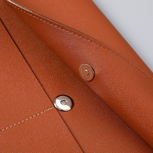 Carpeta de Archivos de Cuero Vegano Impermeable de Gran Capacidad con Logotipo Personalizado A4, Bolsa para Documentos de Oficina, Organizador de Archivos - Product Image 2