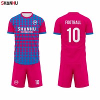 Yüksek Kalite Toptan Boş Özel Tasarım Unisex Spor Giyim Polyester Futbol Forması Düşük Minimum Sipariş Hızlı Gönderim