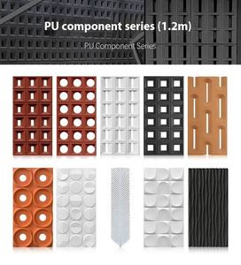 Mur de pierre artificielle moderne à neuf grilles Panneau de <span class=keywords><strong>cloison</strong></span> <span class=keywords><strong>en</strong></span> fausse pierre Panneau de polyuréthane 3D pour décoration intérieure et extérieure - Product Image 4